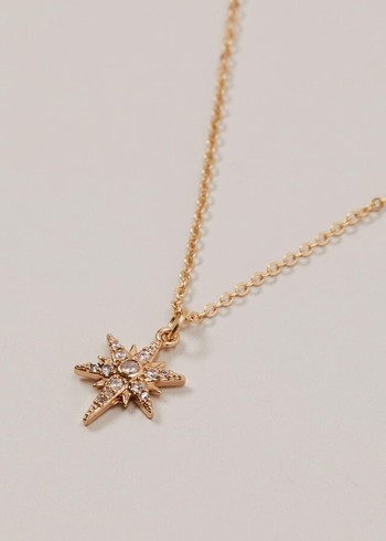 Phase Eight Gold Plated Star Pendant Jewellery Gold Canada | RWZIQV-120